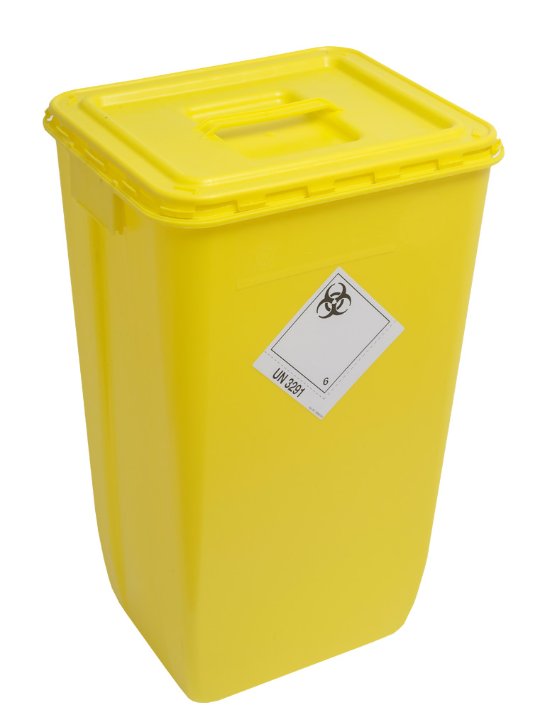 WIVA 60l Yellow base with Solid Yellow lid Daniels Healthcare